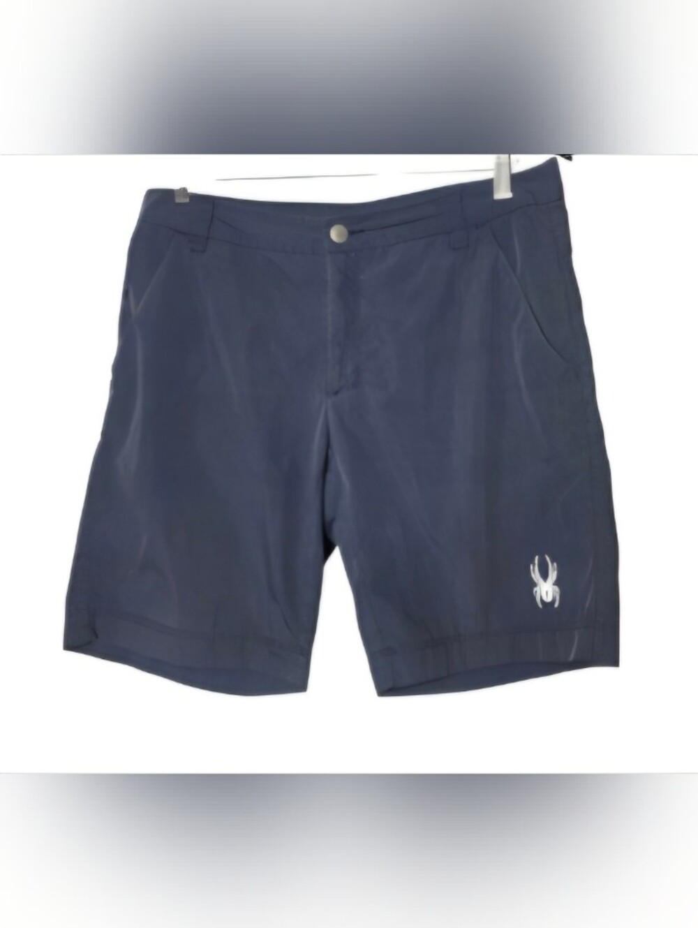 Blue SPYDER Men's Medium Shorts Flat Front 34" W 8" inseam Great condition.
